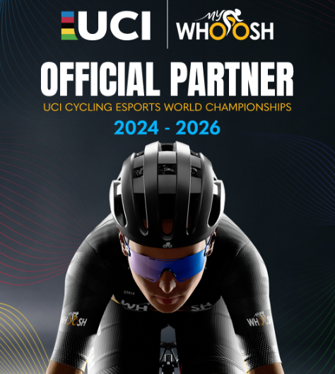 MyWhoosh is de officiele partner van de UCI voor kampioenschappen indoor fietsen