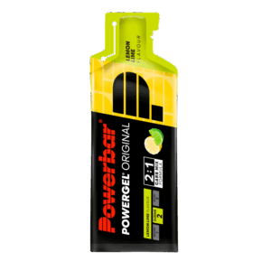 De PowerBar PowerGel in lemon lime smaak