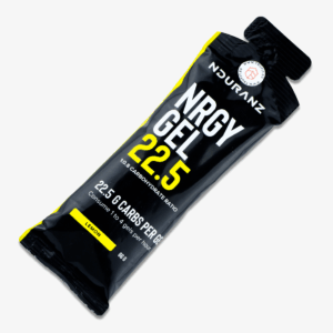 Ndurazn nrgy gel met 22,5 gram koolhydrraten